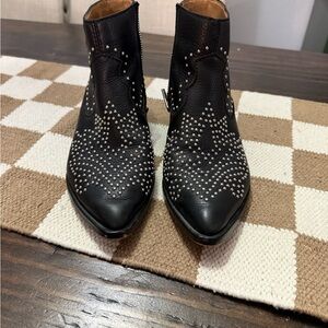 Dolce Vita Black Uma Studded Ankle Boots
